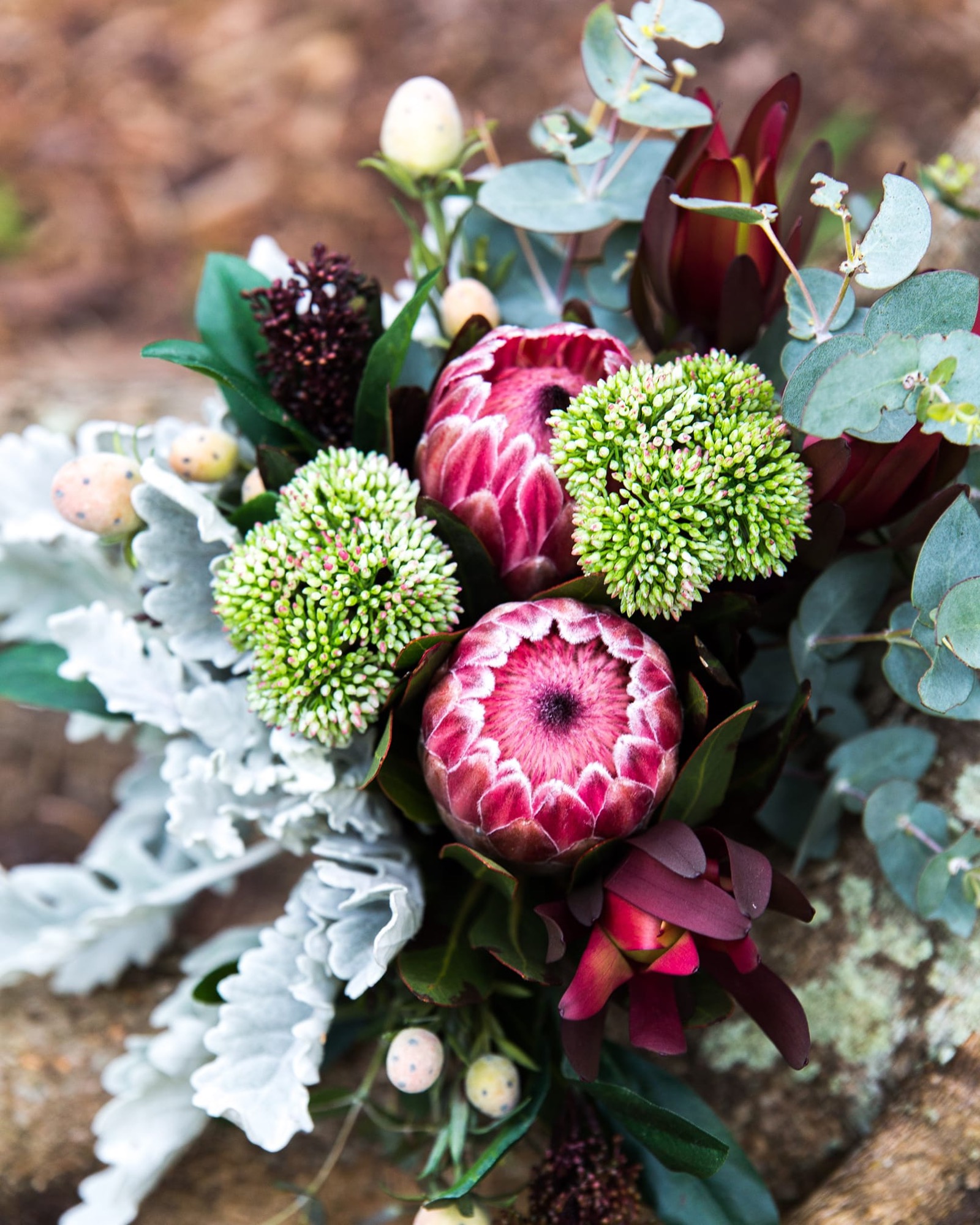 Bridal bouquet detail